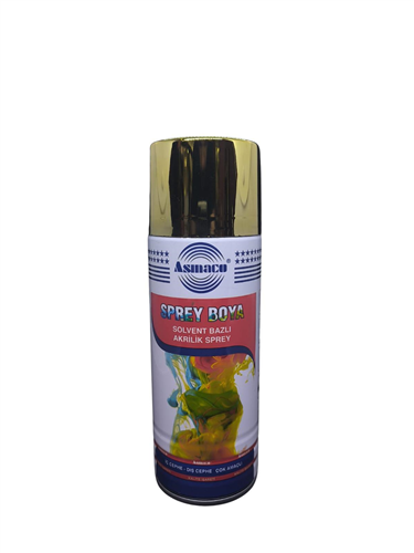 ASMACO AKRİLİK SPREY BOYA ALTIN YALDIZ 400 ML 